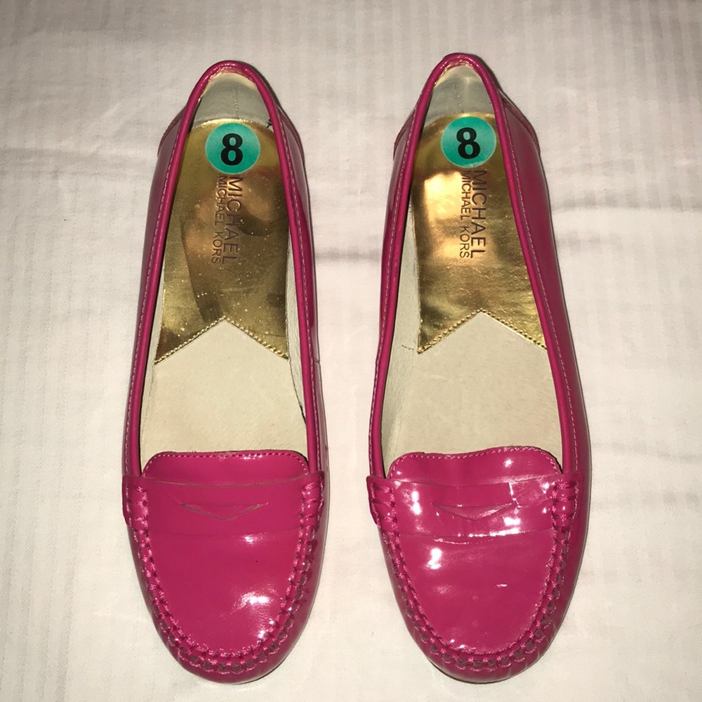 Hot pink Michael Kors loafers